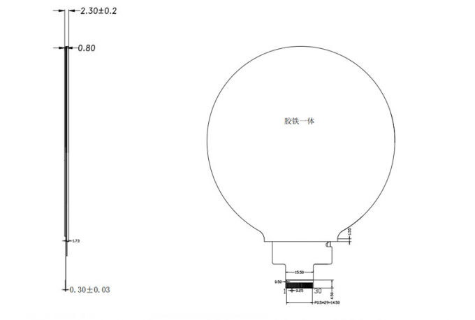 4-inch HDMI TFT LCD display  720×720 circular TFT LCD with MIPI interface PCAP