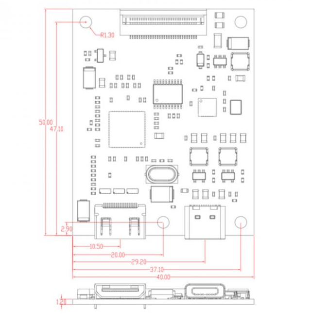 4-inch HDMI TFT LCD display  720×720 circular TFT LCD with MIPI interface PCAP